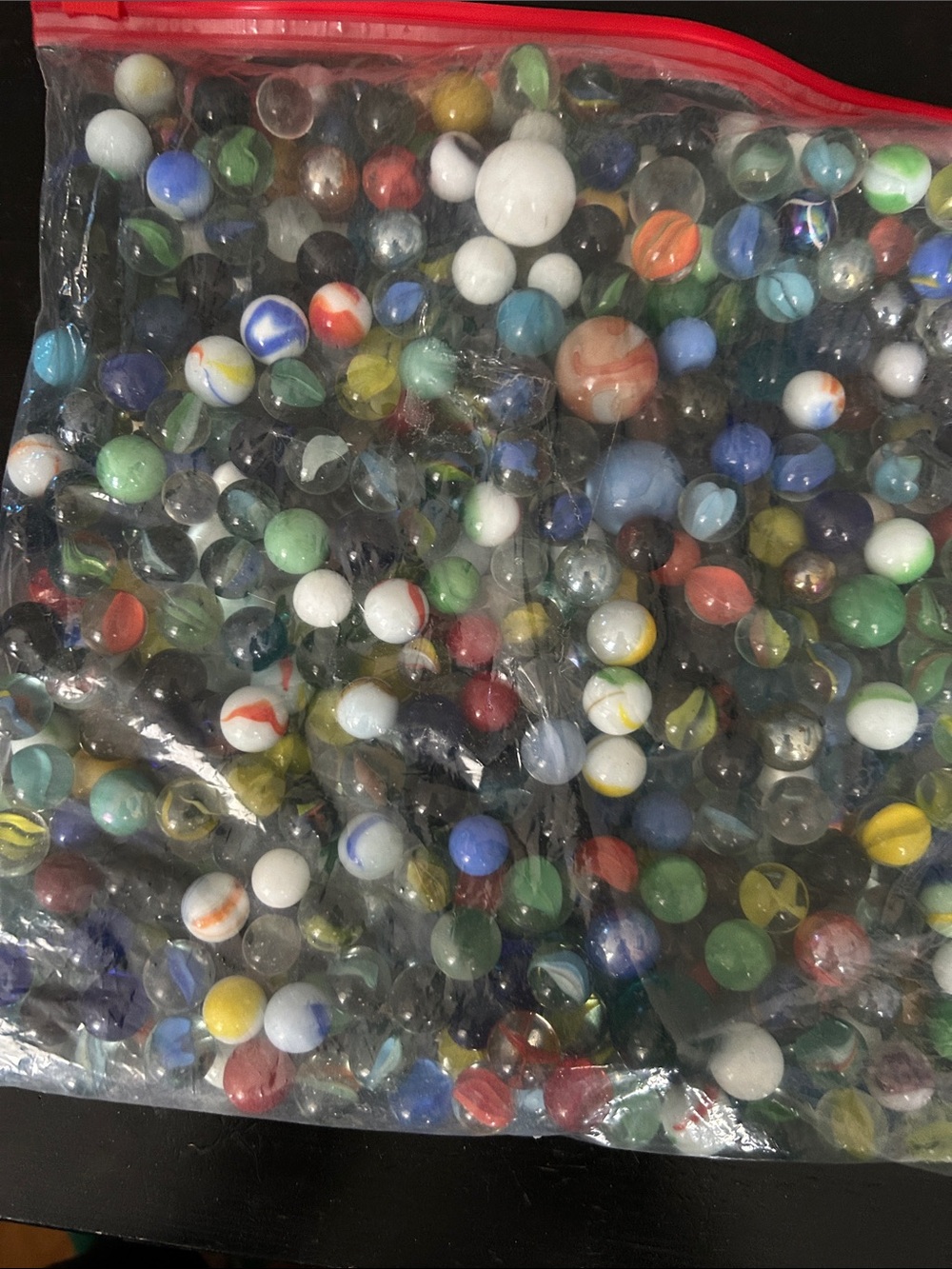Bag of Mixed Glass Marbles - Multicolor